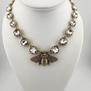 White House Black Market Gold Toned Bee Pendant Necklace